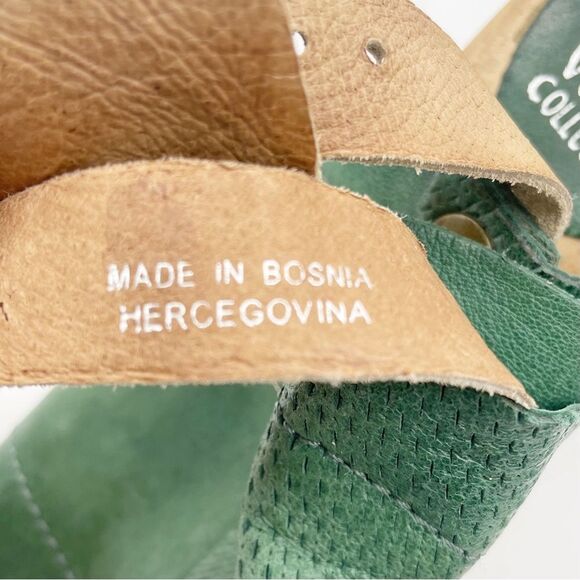 Miz Mooz Millicent Emerald Green Leather Slingback Sandals Size EU 41 US 9.5-10 - Picture 13 of 16